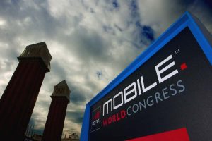 A sign reading 'Mobile World Congress' is pictured a day before the opening of the 3GSM World congress in Barcelona, on February 14, 2010. The 2010 Mobile World Congress will be held 15-18 February, in Barcelona. AFP PHOTO/JOSEP LAGO (Photo credit should read JOSEP LAGO/AFP/Getty Images)